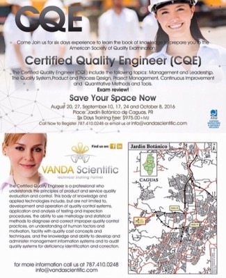 VANDA Scientific Corp-Certified Quality Engineer...