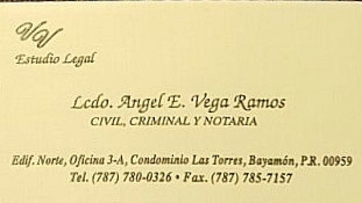 Lcdo. Angel Vega Ramos